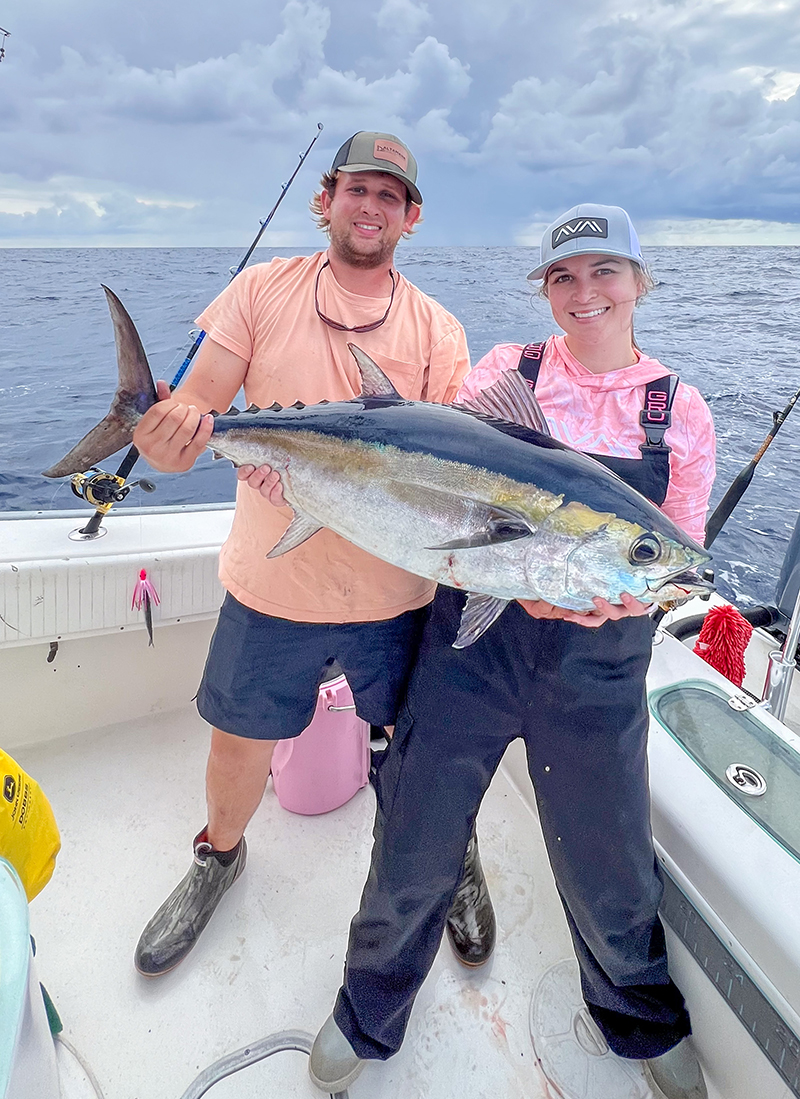 Molly Strickland with record blackfin tuna