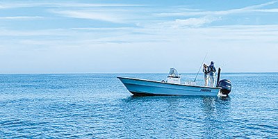 People fishing on boat