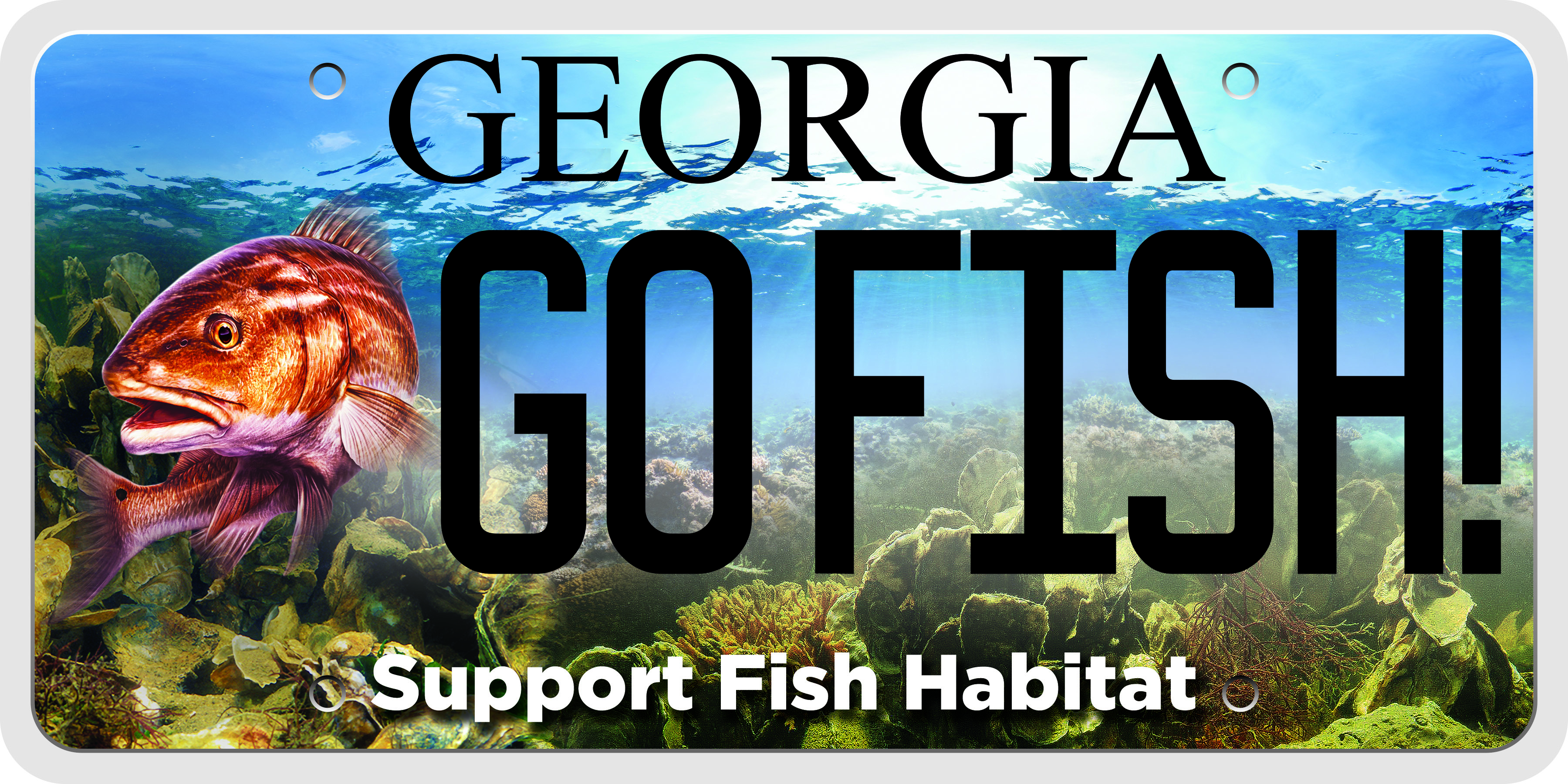 Support Marine Habitat plate