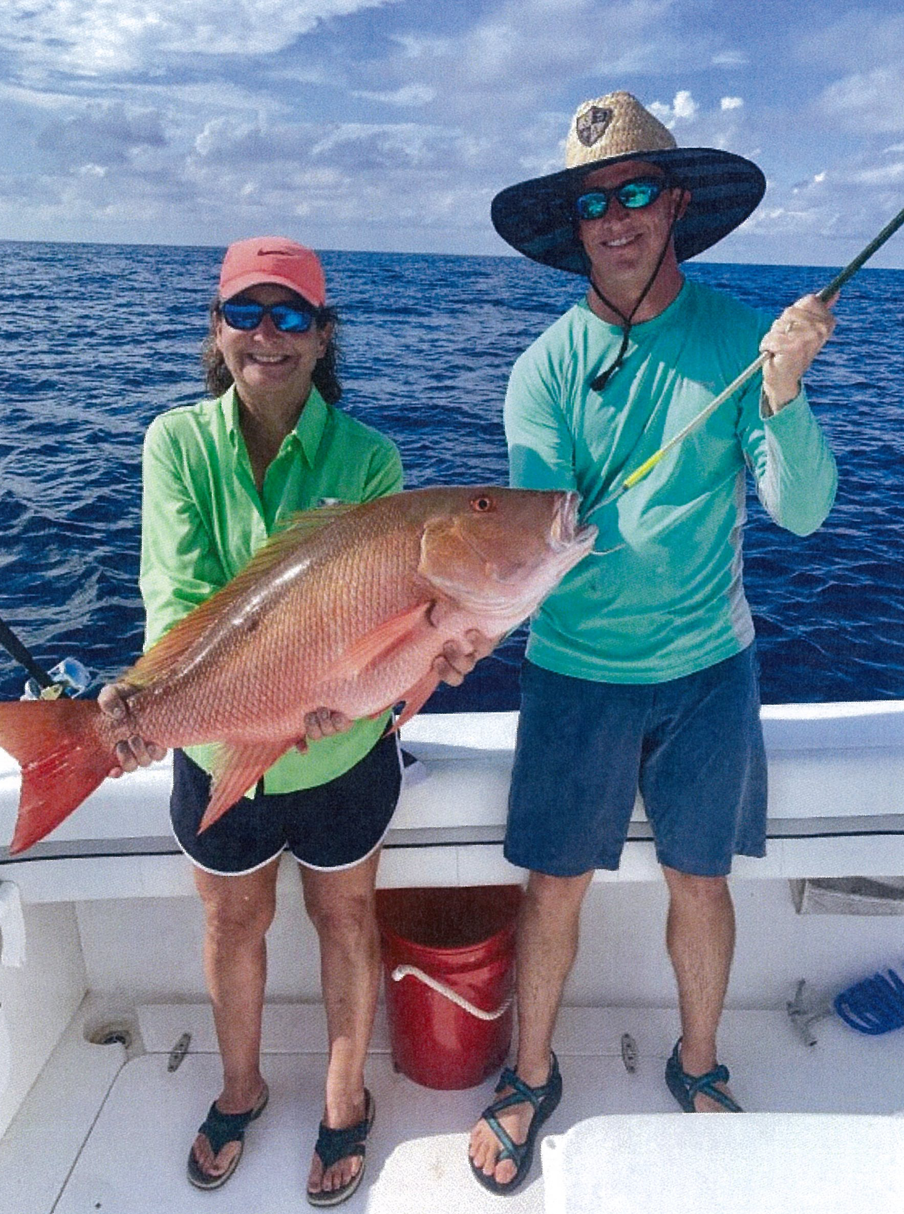 Janet Monroe holds record mutton snapper
