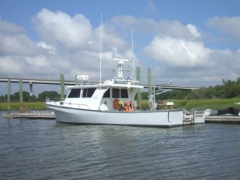 Photo of the 47 foot Research Vessel Marguerite used to conduct the longline survey.