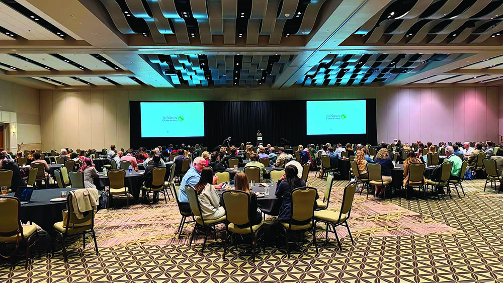 Tyler Jones/CRD Monica Thornton, executive director of The Nature Conservancy, gives a keynote address during lunch on Oct. 21.