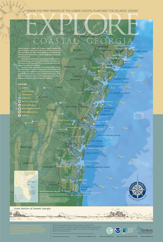 Explore Coastal Georgia poster