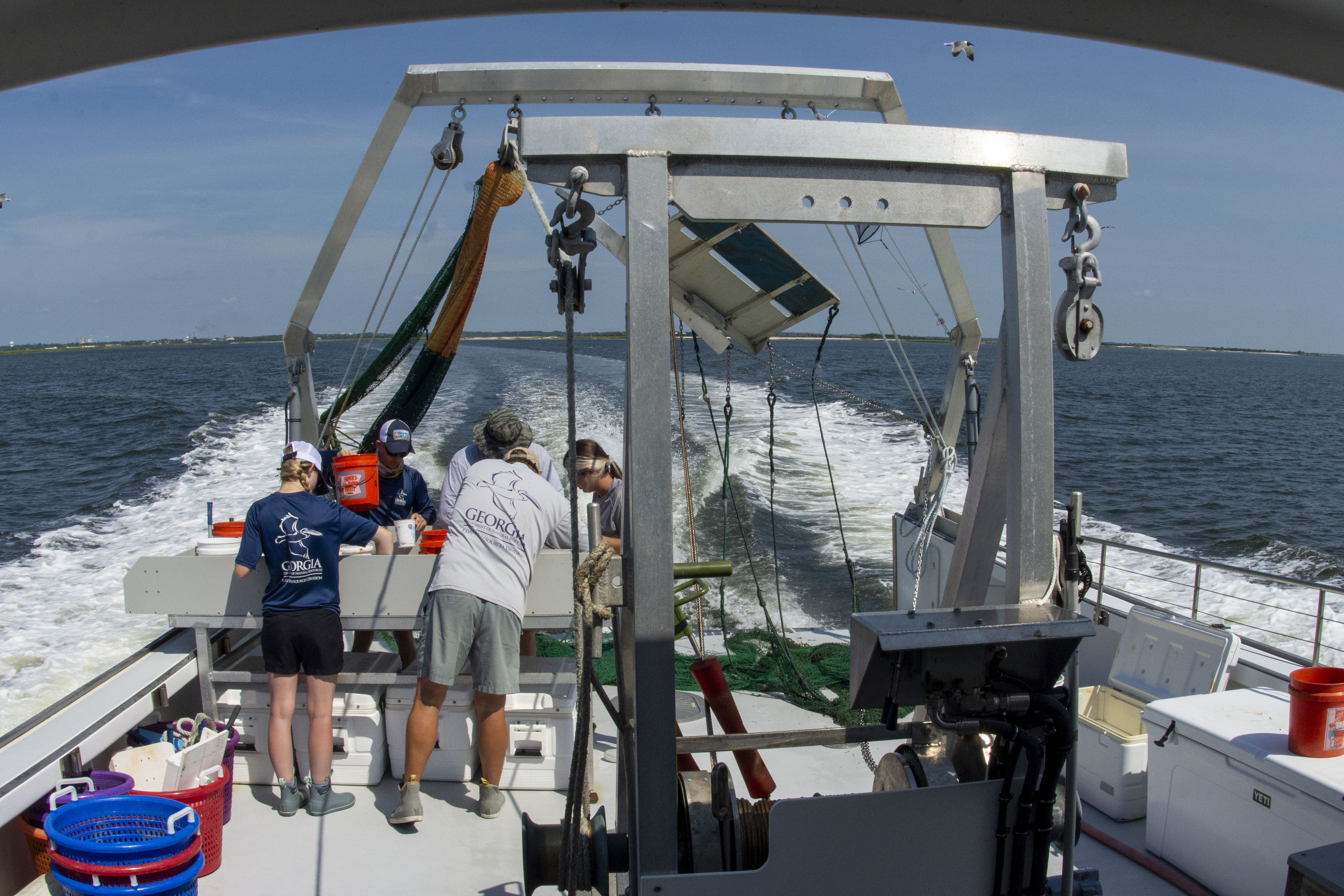 R/V Reid W. Harris back deck