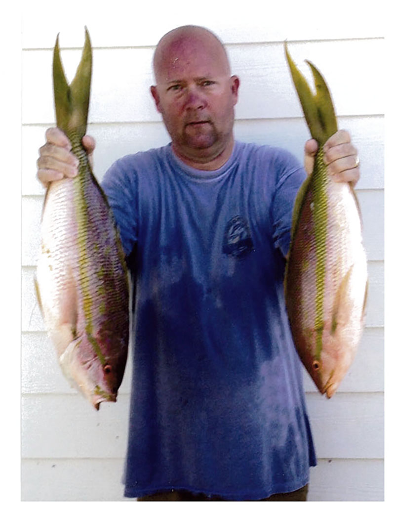 Eddie Vanmeter with Yellowtail Snapper