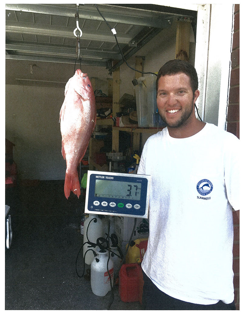 Scott Funderburk with Vermillion Snapper