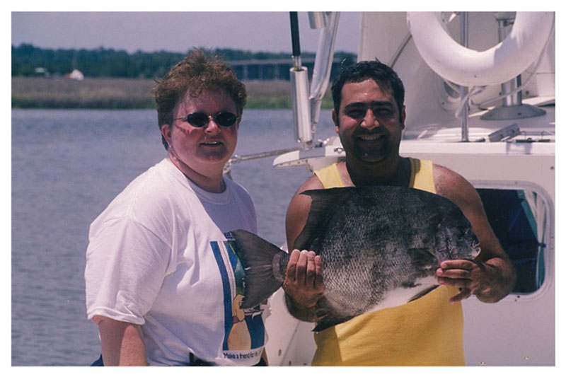 Shahram Zare with Atlantic Spadefish