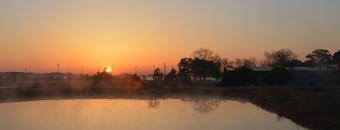 Hatchery Pond at Sunset